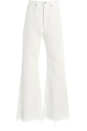 Frame The Lax Frayed Rigid High-Rise Flared Jeans, , 24
