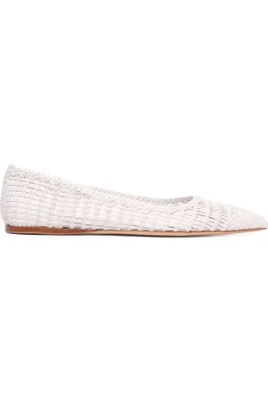 GABRIELA HEARST Aurora Woven Leather Flats, , IT 36