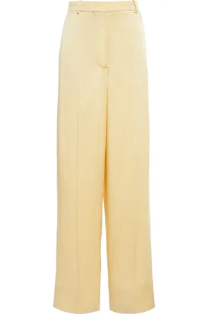 Stella McCartney Relaxed Satin Wide-Leg Trousers, , IT 40