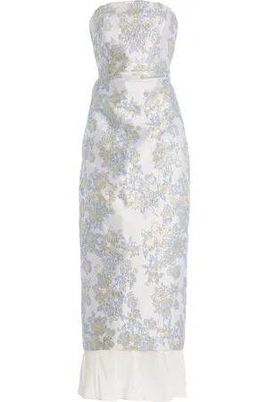 Anna Quan Aelin Strapless Brocade Midi Dress, , AU 8