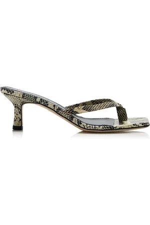 Aeyde Wilma Snake-Effect Sandals, , IT 37