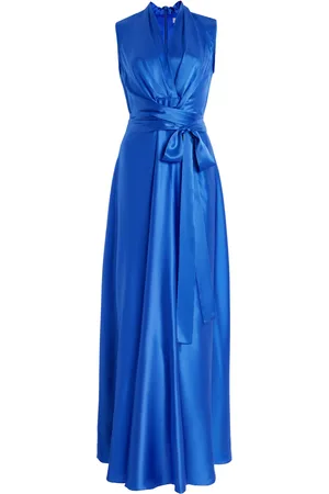 E.stott Sadie Silk-Satin Maxi Dress, , UK 10