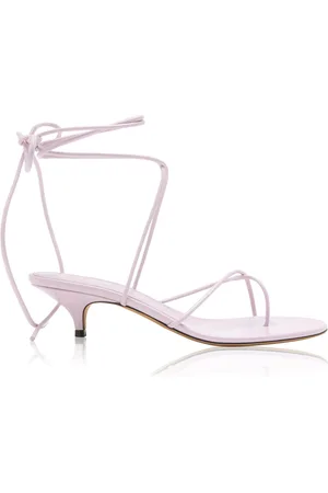 Proenza Schouler Slash Tie Leather Sandals, , IT 36