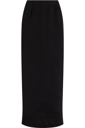 POSSE Gigi Linen-Blend Maxi Skirt, , XS