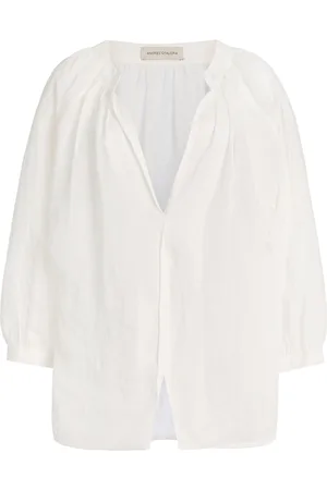 Andres Otalora Discretos Linen Top, , US 0