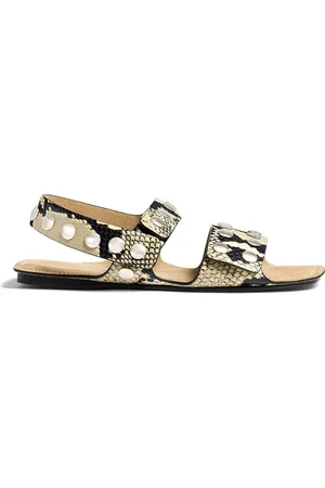 Khaite Boden Studded -Effect Leather Sandals, , IT 36
