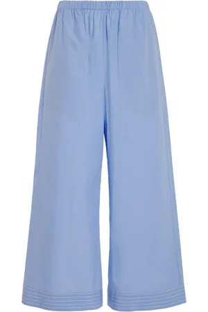 By Malene Birger Mirabello Cropped Organic Cotton Flared Pants, , EU 34