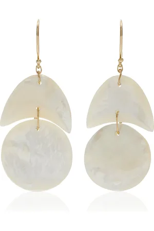 Ten Thousand Things Tiny Arp 18K Yellow Gold Mother-of-Pearl Earrings, , OS, , Gifts For Her