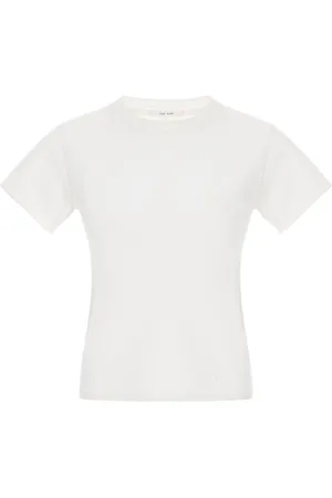 The Row Tommy Cotton-Silk Jersey T-Shirt, , XS