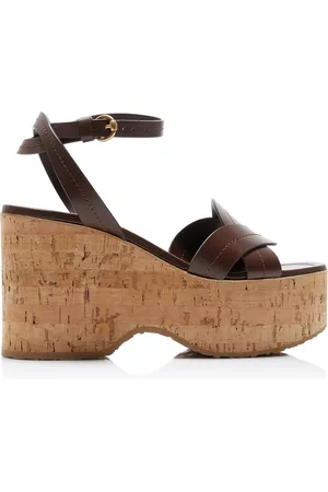 Gianvito Rossi Leather Platform Sandals, , IT 36