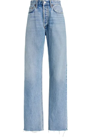 AGOLDE Lana Rigid Mid-Rise Straight-Leg Jeans, , 23