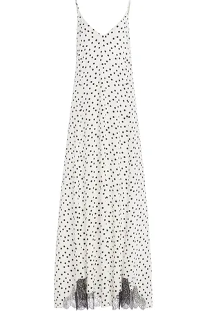 FRANCOISE Exclusive Stevie Lace-Trimmed Silk Crepe Maxi Dress, , FR 42