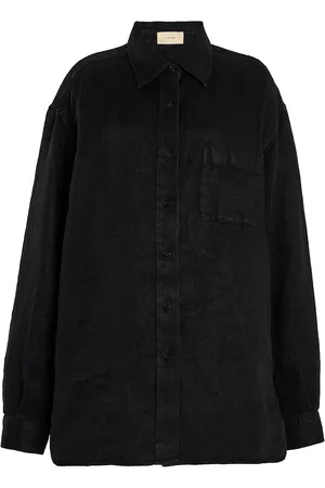 The Row Nesson Linen-Denim Shirt, , US 0