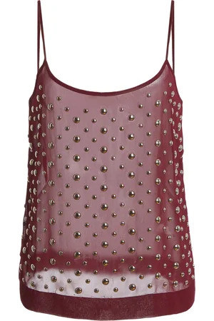 DRIES VAN NOTEN Studded Voile Top, , FR 34