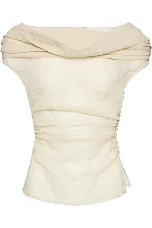 MAGDA BUTRYM Cowl Neck Cotton Top, , FR 32