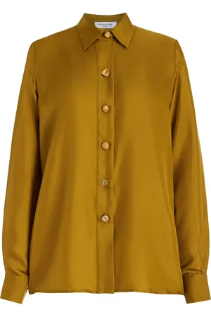 FRANCOISE Exclusive Constance Silk Satin Shirt, , FR 34