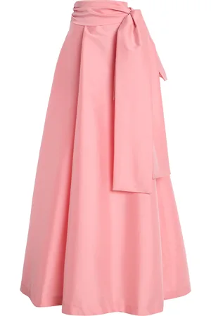Bernadette Beatrice Sash-Detailed Taffeta Maxi Skirt, , FR 36