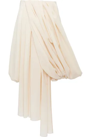 J.W.Anderson Draped Wool Crepe Midi Dress, , UK 6