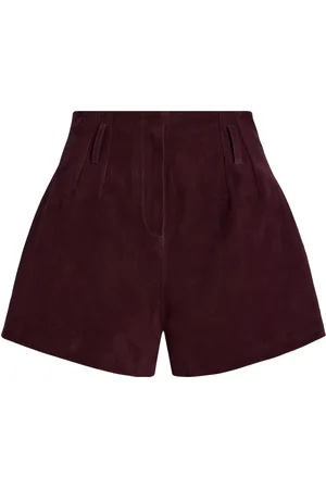The Frankie Shop Lise Suede Shorts, , XS