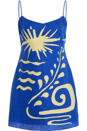 Cala De La Cruz Lucca Linen Mini Dress, , L
