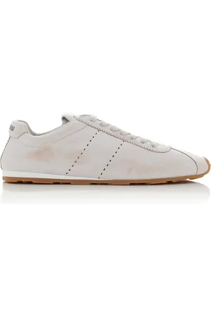 Miu Miu Bleached Leather Sneakers, , IT 36