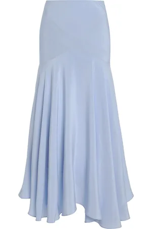 RODARTE Exclusive Riviera Silk-Blend Crepe Midi Skirt, , US 6