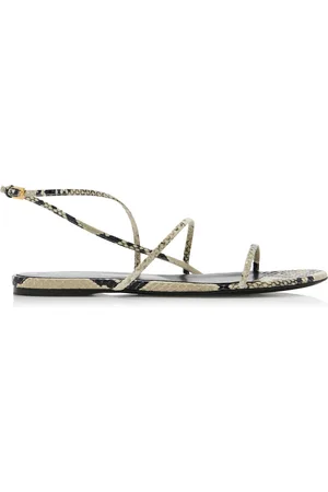 Khaite Loop -Effect Leather Sandals, , IT 36