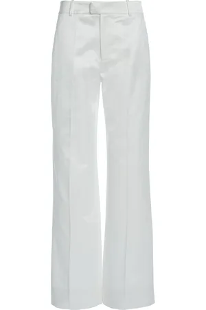 DEL CORE Low-Rise Cotton-Blend Wide-Leg Pants, , IT 38