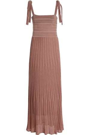 ZIMMERMANN Lucky Metallic-Knit Maxi Dress, , 0P