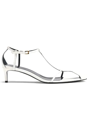 Khaite Bella T-Strap Leather Sandals, , IT 36
