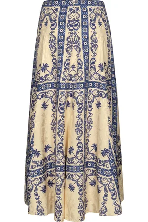 JOHANNA ORTIZ Lucena Ankle Crepe Maxi Skirt, , US 4