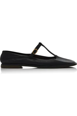 The Row T-Strap Leather Mary Jane Flats, , IT 36