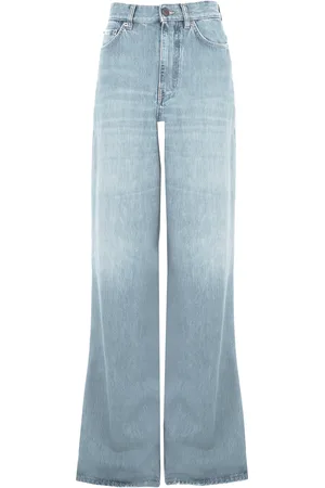 Chloé Paneled Rigid High-Rise Wide-Leg Jeans, , 26
