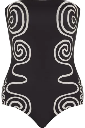 Cala De La Cruz Alison Strapless One-Piece Swimsuit, /white, XS