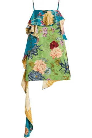 ALÉMAIS Avery Spliced Satin Mini Dress, , AU 10