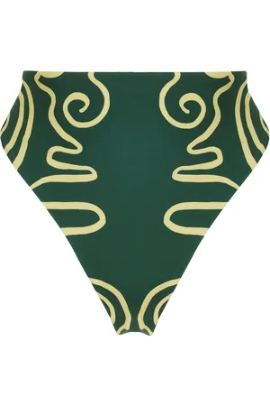 Cala De La Cruz Lulu High-Waisted Bikini Bottom, , XS
