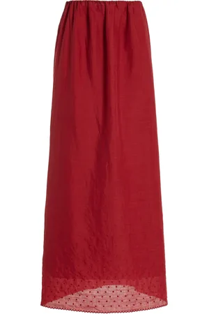 POSSE Aurelia Swiss Dot Maxi Skirt, , XS