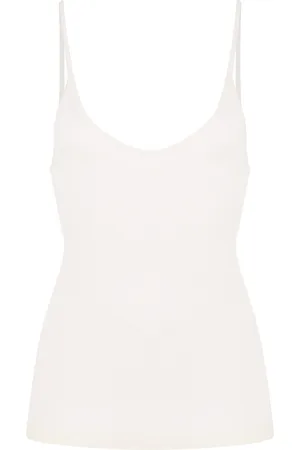 Chloé Ribbed-Knit Wool Tank Top, , XS