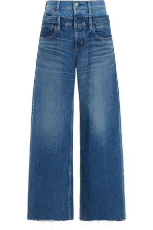 Moussy Bogota Double-Belt Rigid High-Rise Wide-Leg Jeans, , 26