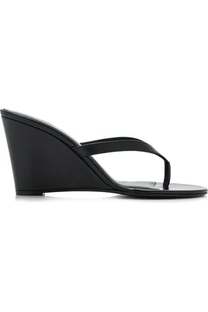 Gia Borghini X The Grandquist Leather Wedge Sandals, , IT 37.5