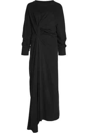 A.W.A.K.E. MODE Twisted Organic Cotton Jersey Maxi Dress, , XS