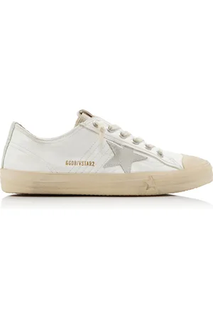 Golden Goose V-Star 2 Suede-Trimmed Leather Sneakers, , IT 35