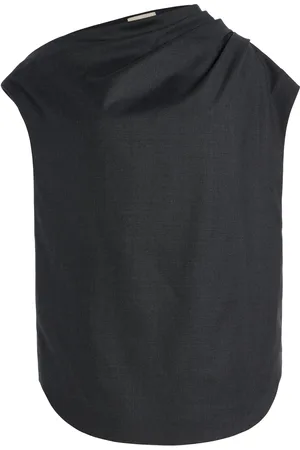 Loulou de Saison Lyra Draped Wool Top, , EU 36