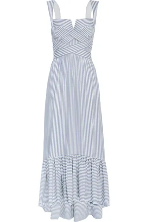 Andres Otalora Ananya Cotton Poplin Midi Dress, , US 4