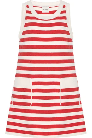 POSSE Exclusive Riviera Ari Striped Knit Mini Dress, , XXS