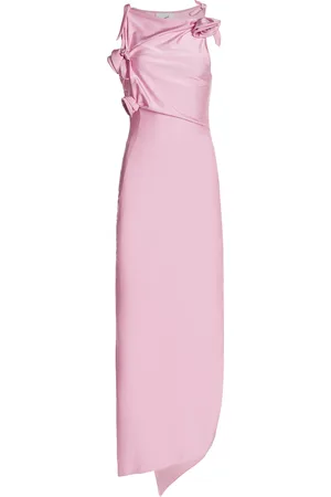 COPERNI Asymmetric Rosette-Detailed Satin Gown, , XS