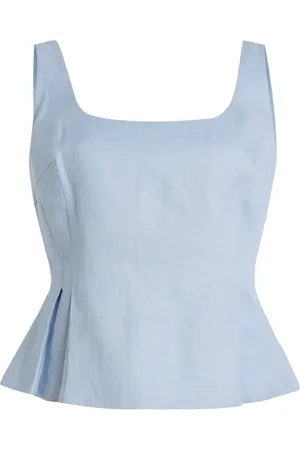 POSSE Exclusive Riviera Rosalie Linen Top, , XS
