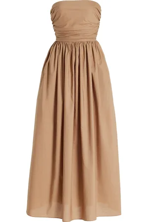 MATTEAU Strapless Cotton Maxi Dress, , 2
