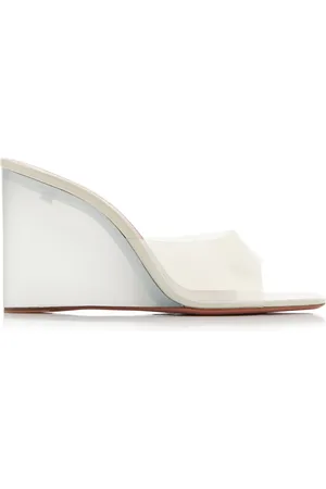 Amina Muaddi Lupita PVC Wedge Sandals, , IT 36