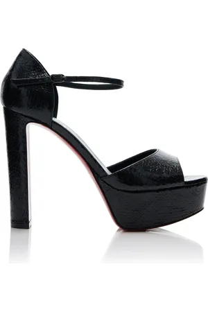 Christian Louboutin Sanaloo 130mm Patent Leather Sandals, , IT 37